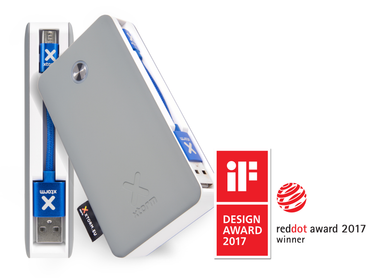 Batterie externe de voyage XB2 - 6000 mAh - Gris/Blanc